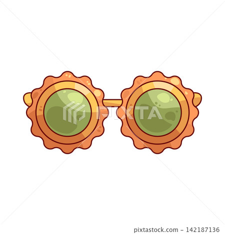 Illustration of Tropical sunglasses Illustration of Tropical sunglasses 142187136