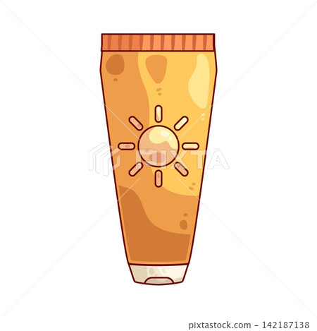 Illustration of Sunscreen bottle Illustration of Sunscreen bottle 142187138