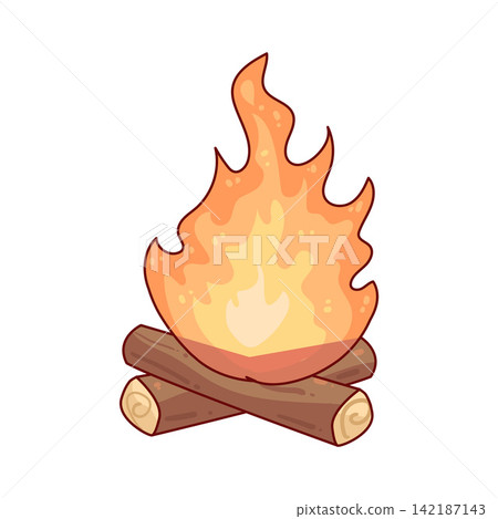 Illustration of Campfire Illustration of Campfire 142187143