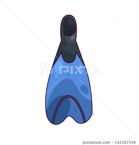 Illustration of diving fins Illustration of diving fins 142187148