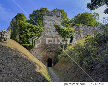 Pickering Castle near the market town of Pickering in North Yorkshire in the northeast of England. Pickering Castle near the market town of Pickering in North Yorkshire in the northeast of England. 142187400