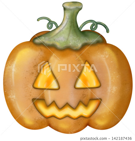 halloween, moon, pumpkin 142187436