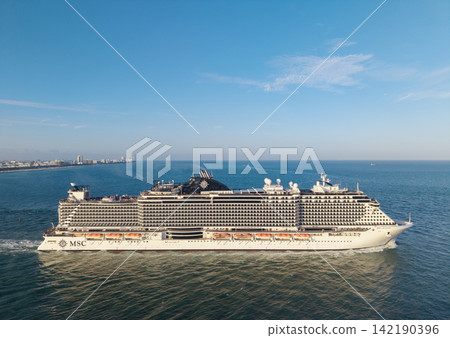 Miami, Florida, USA - February 02, 2025: MSC Seaside cruise ship voyage. Cruise in summer vacation. MSC cruises. Cruise ship tour and travel at sea. Ship leaving port of Miami Miami, Florida, USA - February 02, 2025: MSC Seaside cruise ship voyage. Cruise in summer vacation. MSC cruises. Cruise ship tour and travel at sea. Ship leaving port of Miami 142190396
