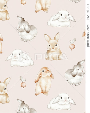 Huge collection of vintage floral and whimsical nursery seamless pattern swatches Huge collection of vintage floral and whimsical nursery seamless pattern swatches 142191005