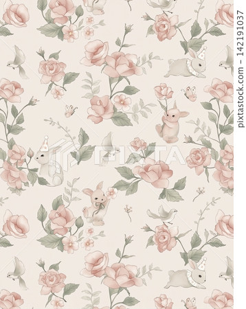 Huge collection of vintage floral and whimsical nursery seamless pattern swatches Huge collection of vintage floral and whimsical nursery seamless pattern swatches 142191037