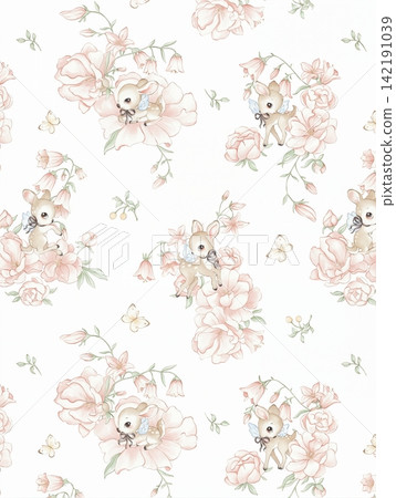 Huge collection of vintage floral and whimsical nursery seamless pattern swatches Huge collection of vintage floral and whimsical nursery seamless pattern swatches 142191039