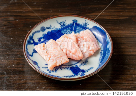 Beef tripe, popular for its chewy texture Beef tripe, popular for its chewy texture 142191050