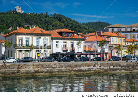 Viana do Castelo town with Santa Luzia sanctuary on the hill Viana do Castelo town with Santa Luzia sanctuary on the hill 142191332