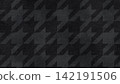 時尚的深灰色手繪千鳥格紋背景 142191506