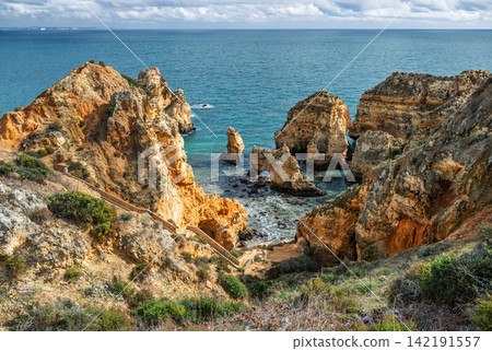 Top panorama of spectacular Ponte da Piedade sea stacks and cliffs in Lagos 021 Top panorama of spectacular Ponte da Piedade sea stacks and cliffs in Lagos 021 142191557