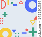 Square-shaped background material composed of geometric shapes. Square-shaped background material composed of geometric shapes. 142191584