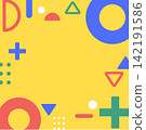 Square-shaped background material composed of geometric shapes. Square-shaped background material composed of geometric shapes. 142191586