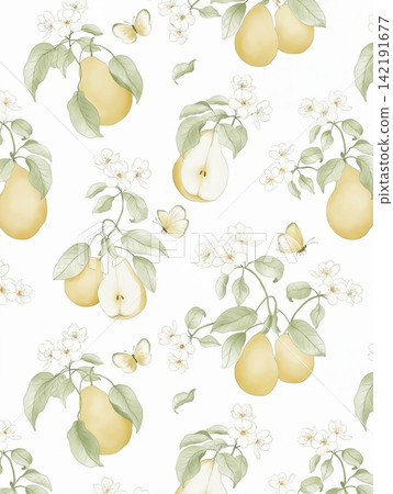 Large bundle of impressionist watercolor floral and landscape seamless pattern swatches Large bundle of impressionist watercolor floral and landscape seamless pattern swatches 142191677