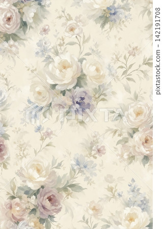 Large bundle of impressionist watercolor floral and landscape seamless pattern swatches Large bundle of impressionist watercolor floral and landscape seamless pattern swatches 142191708