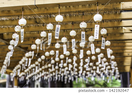 Summer Takekoma Shrine: Wind chimes on the approach to the shrine, summer pilgrimage, Iwanuma City, Miyagi Prefecture Summer Takekoma Shrine: Wind chimes on the approach to the shrine, summer pilgrimage, Iwanuma City, Miyagi Prefecture 142192047