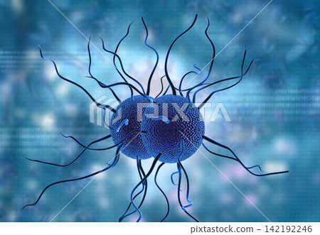 Virus bacteria cells background Virus bacteria cells background 142192246