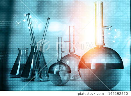 Laboratory equipment in science research lab 142192250