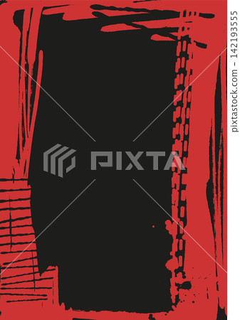 Red grunge abstract frame with distressed border vector Red grunge abstract frame with distressed border vector 142193555