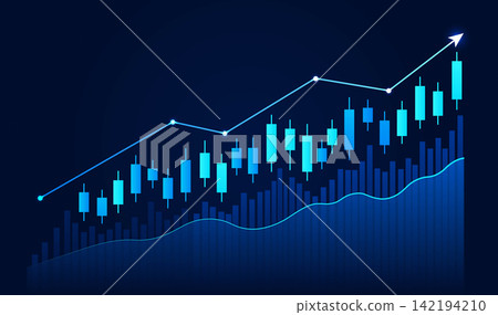 financial market growth visualization financial market growth visualization 142194210