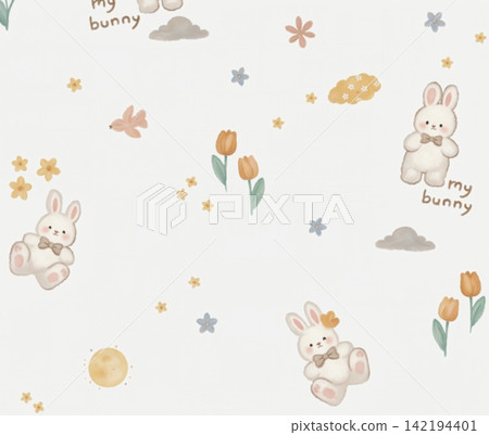 Large set of soft pastel baby floral and cute nursery seamless pattern swatches Large set of soft pastel baby floral and cute nursery seamless pattern swatches 142194401