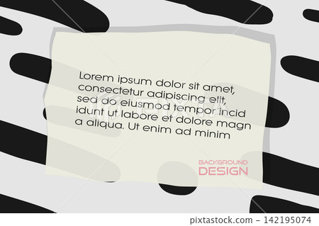 Abstract retro color pattern cartoon texture for doodle geometric elements background. Vector trend shape for brochure cover template design. 142195074