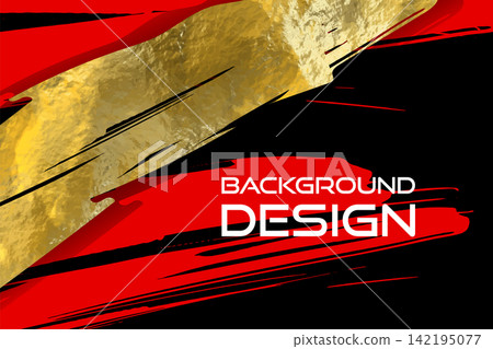 Vector Black Red and Gold Design Template, Flyers, Mobile Technologies, Applications, Online Services, Typographic Emblems, Logo, Banners. Golden Abstract Modern Background. Vector Black Red and Gold Design Template, Flyers, Mobile Technologies, Applications, Online Services, Typographic Emblems, Logo, Banners. Golden Abstract Modern Background. 142195077