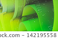 3d Abstract technology background with futuristic flowing wavy glass layered on black background. 142195558