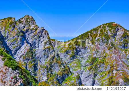 在一個晴朗的秋日早晨,我從唐松山和吹郡之間拉近鏡頭,拍攝到一片延伸至日本海的雲海。 在一個晴朗的秋日早晨,我從唐松山和吹郡之間拉近鏡頭,拍攝到一片延伸至日本海的雲海。 142195917