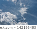 Clouds and blue sky spread across the summer sky 142196463
