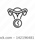 Vaginal rejuvenation thin line icon. Plastic surgery. Vector illustration. 142196481