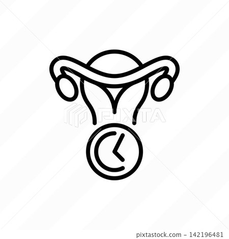 Vaginal rejuvenation thin line icon. Plastic surgery. Vector illustration. Vaginal rejuvenation thin line icon. Plastic surgery. Vector illustration. 142196481