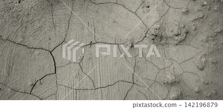 Cracked gray concrete wall texture Cracked gray concrete wall texture 142196879