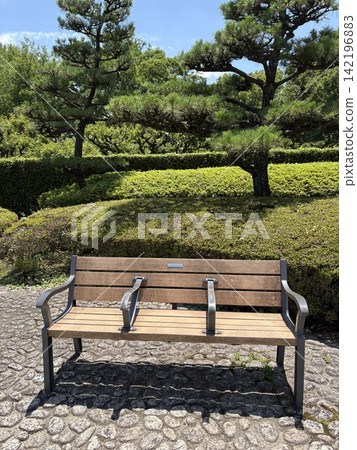 Lush park bench Lush park bench 142196883