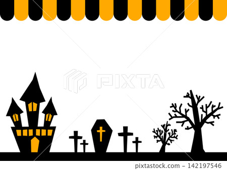 Halloween background material 142197546
