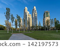 Parque Mujeres Argentinas Buenos Aires Golden Hour Skyline View 142197573