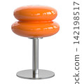 Lamp isolated on green background 142198517