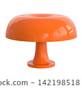 Lamp isolated on green background 142198518