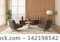 Mid century style dopamine interior room  142198542
