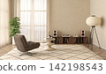 Mid century style dopamine interior room  142198543