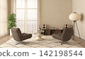 Mid century style dopamine interior room  142198544