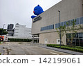 Big blue bear statue over central Northville shopping mall, Nonthaburi 142199061