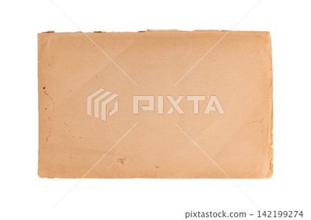 vintage blank sheet of paper isolated vintage blank sheet of paper isolated 142199274