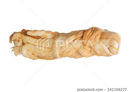 smoked braided string cheese isolated smoked braided string cheese isolated 142199277