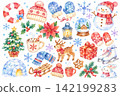 Cute Christmas illustrations 142199283