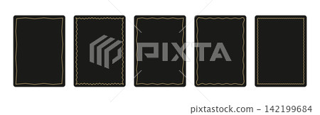 Black Geometric Frame Templates for Tarot and Card Design 2 Black Geometric Frame Templates for Tarot and Card Design 2 142199684