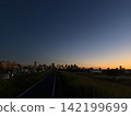 Umeda skyscrapers and magic hour 142199699