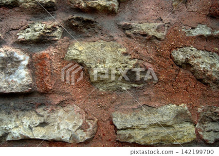 Background of a very old stone wall from the Ottoman era. Background of a very old stone wall from the Ottoman era. 142199700