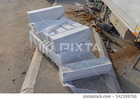 New White Concrete Blocks New White Concrete Blocks 142199788
