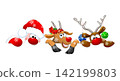 Santa Claus, Goat, and Reindeer 142199803