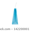 Minimalist Blue Gift Bag Mockup with Twisted Paper Handles 142200001